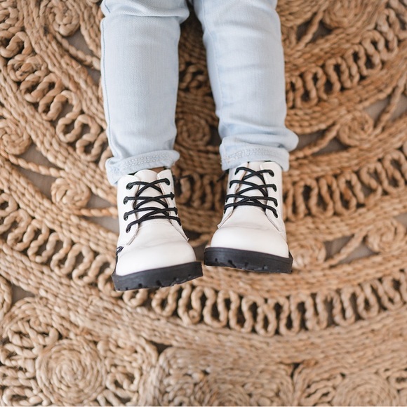 Combat Boots - White Patent - Riley & Co - Picture 7 of 12